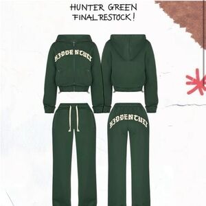 Hidden cult Hunter green logo Hoodie & sweats